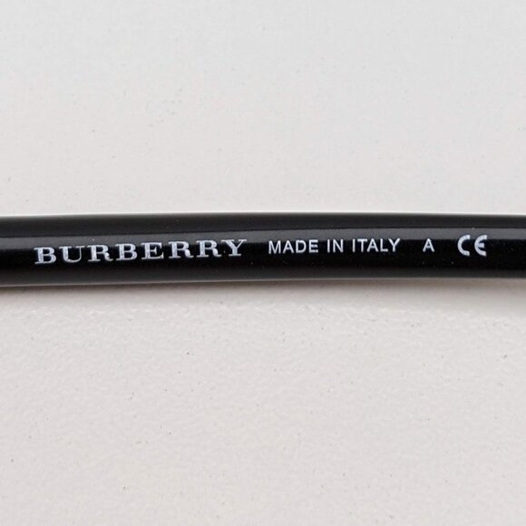 🕶️Made in Italy! Burberry B1196 1001 Eyeglasses 52/18 140 /KAB537🕶️ - Picture 4 of 6
